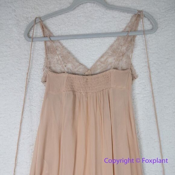 New! Free People Current Obsession Maxi Slip in Pink Sand Dune, size S - Picture 9 of 16